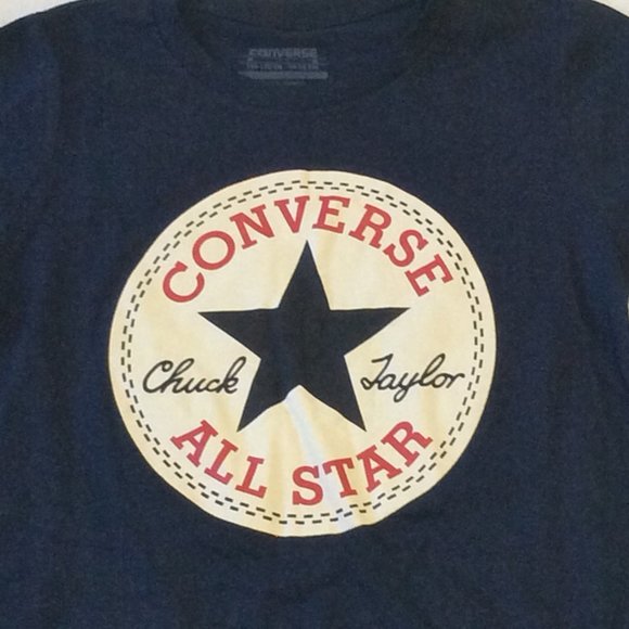 Dark Blue Converse Boys Tee - Picture 2 of 4